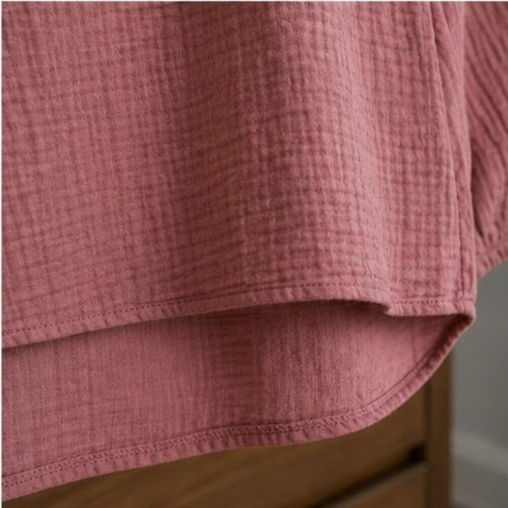 Rust Pleated Blouse - Picture 6 of 6